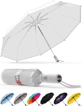 REPEL Windproof Travel Umbrella - Compact & Withstands Winds up to 85MPH, Strongest Premium Auto Folding Umbrella for Rain and Sun - Durable, Light & Portable for Women & Men, Fits Backpack & Cars