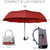 Windproof Travel Umbrella - Compact, Automatic, Red