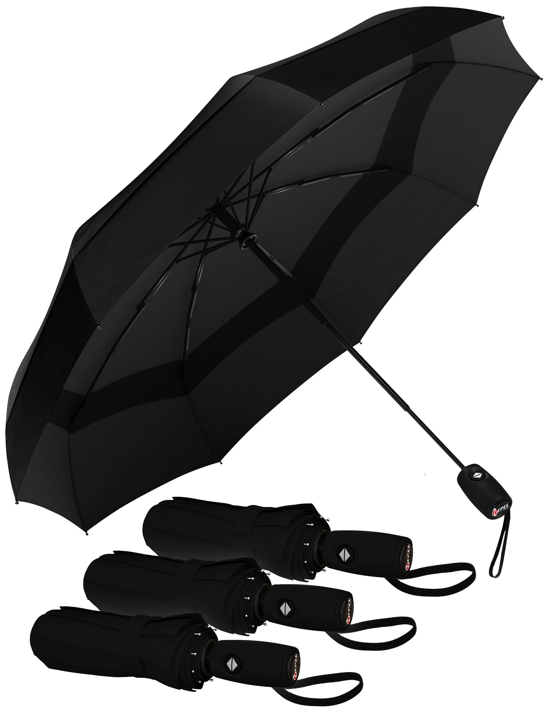 TTS Repel Windproof Travel Umbrella - Compact, Automatic