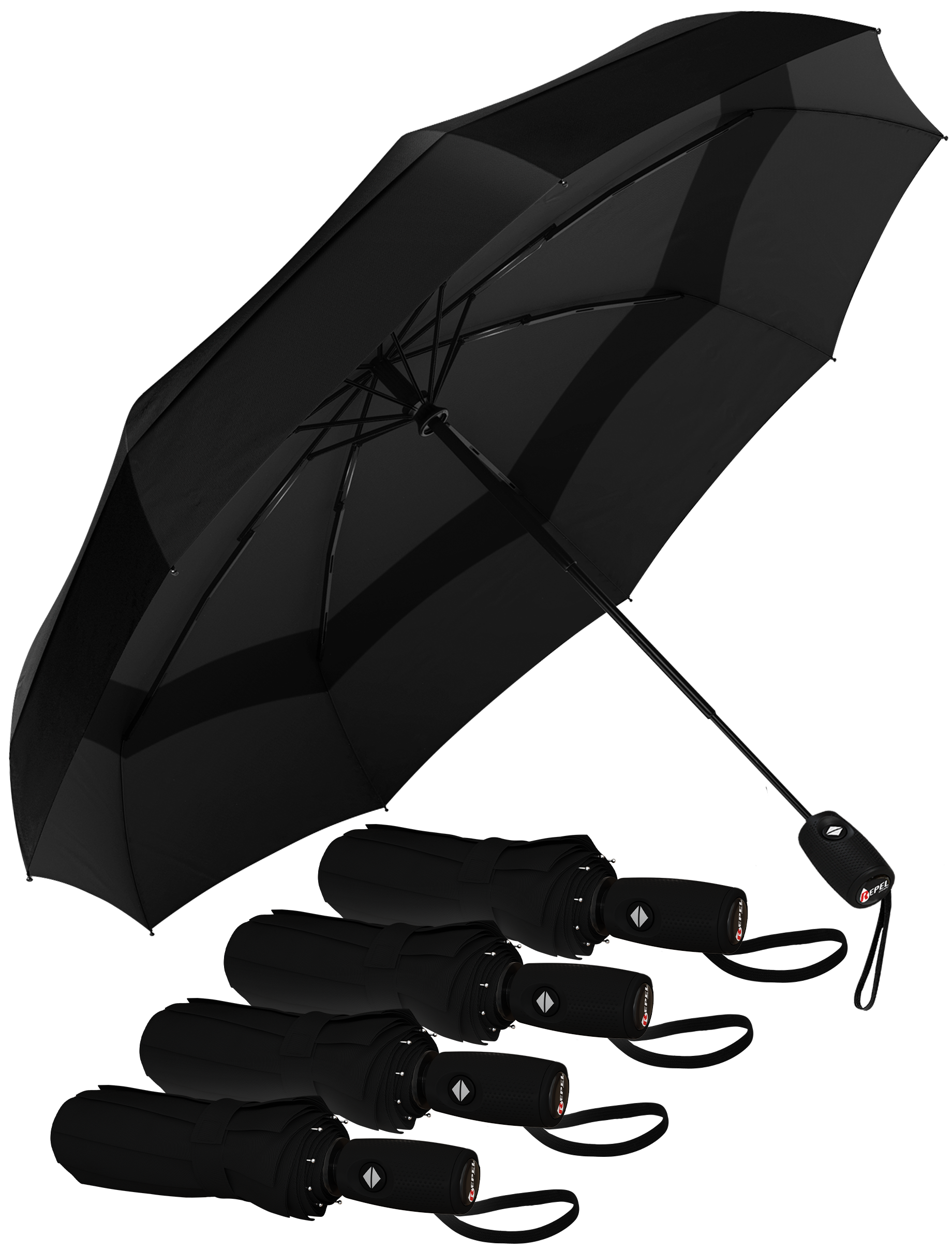 TTS Repel Windproof Travel Umbrella - Compact, Automatic