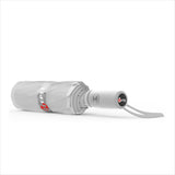 Repel Frosted Travel Umbrella – Windproof Compact Auto Open, White Trim