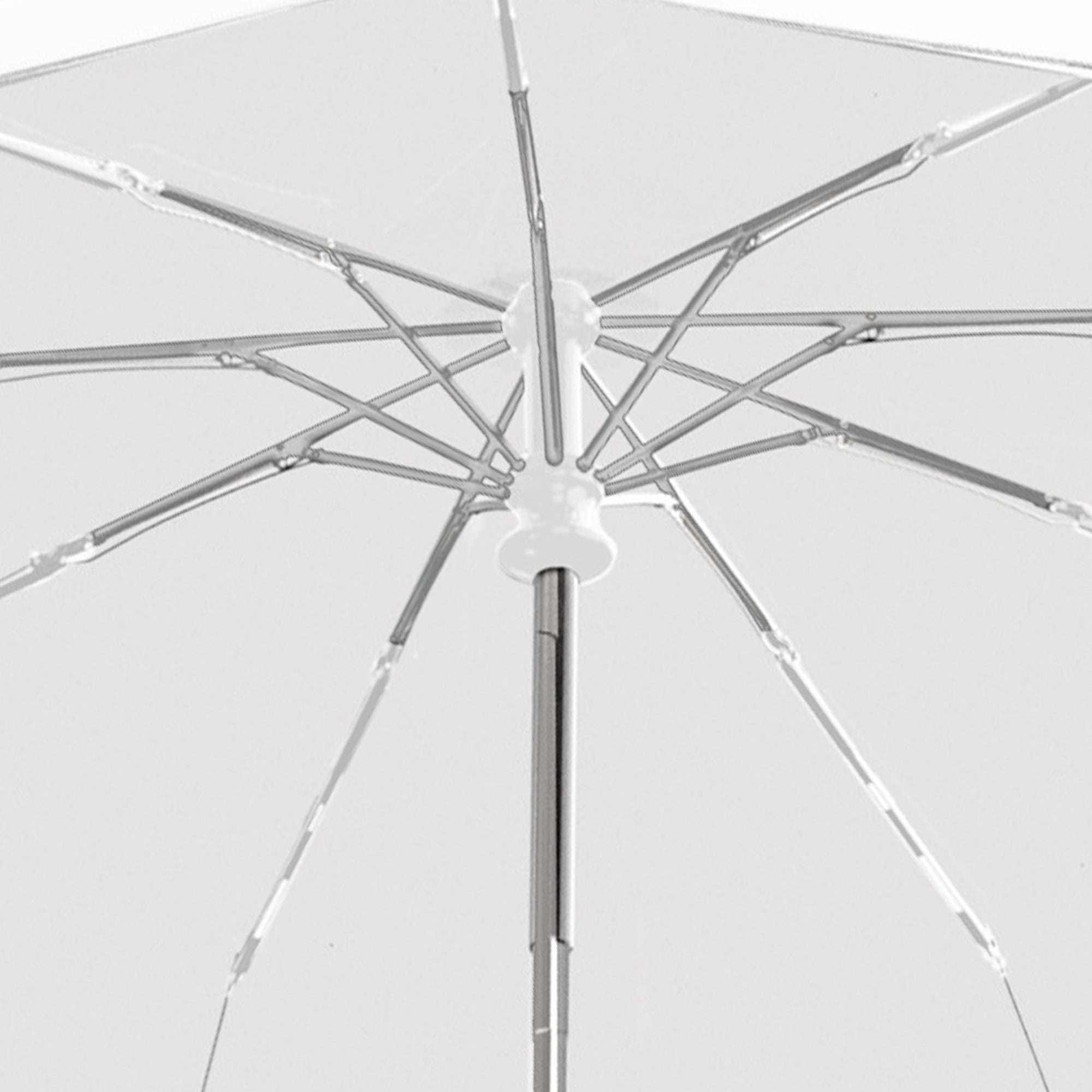Repel Frosted Travel Umbrella – Windproof Compact Auto Open, White Trim