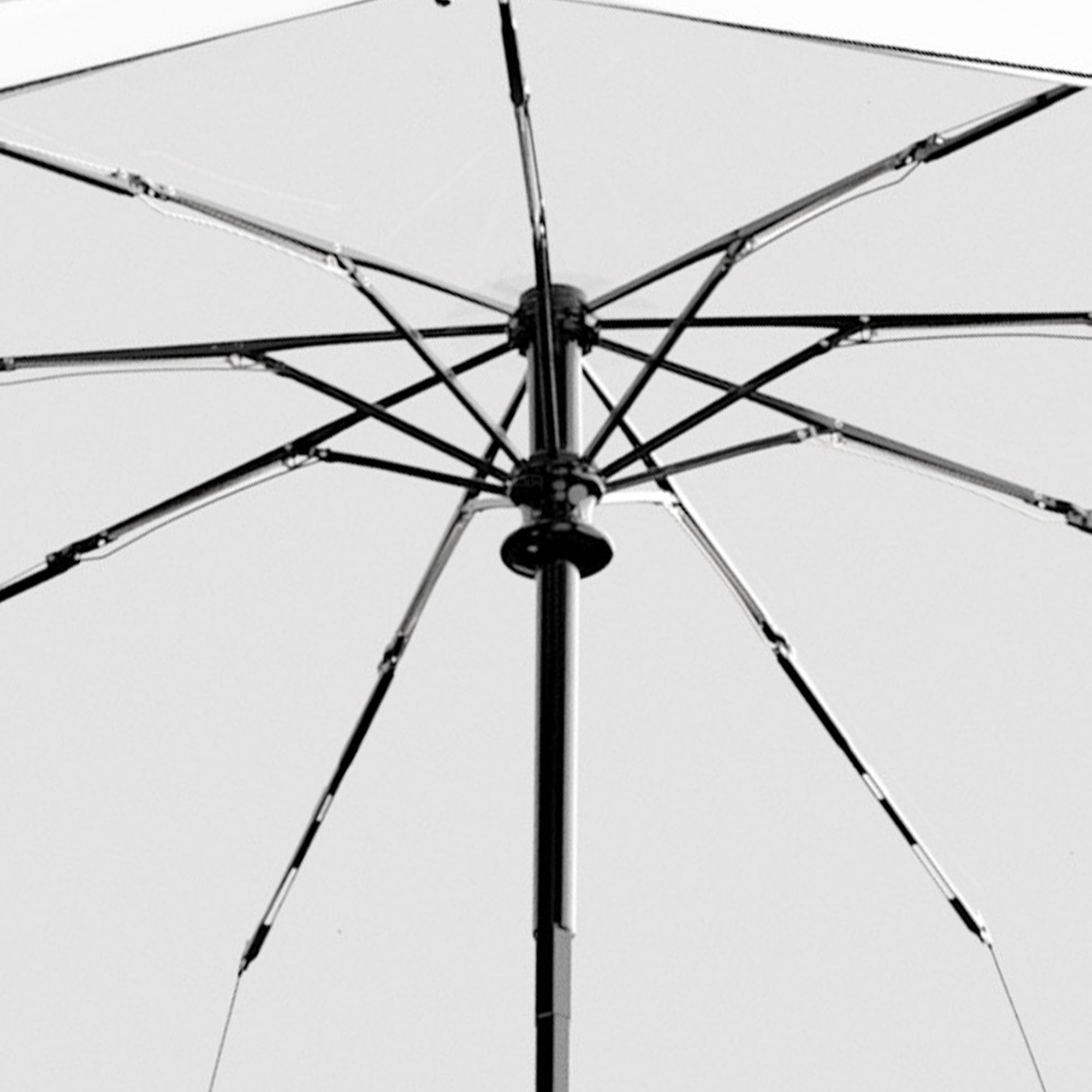 Repel Frosted Travel Umbrella – Windproof Compact Auto Open, Black Trim