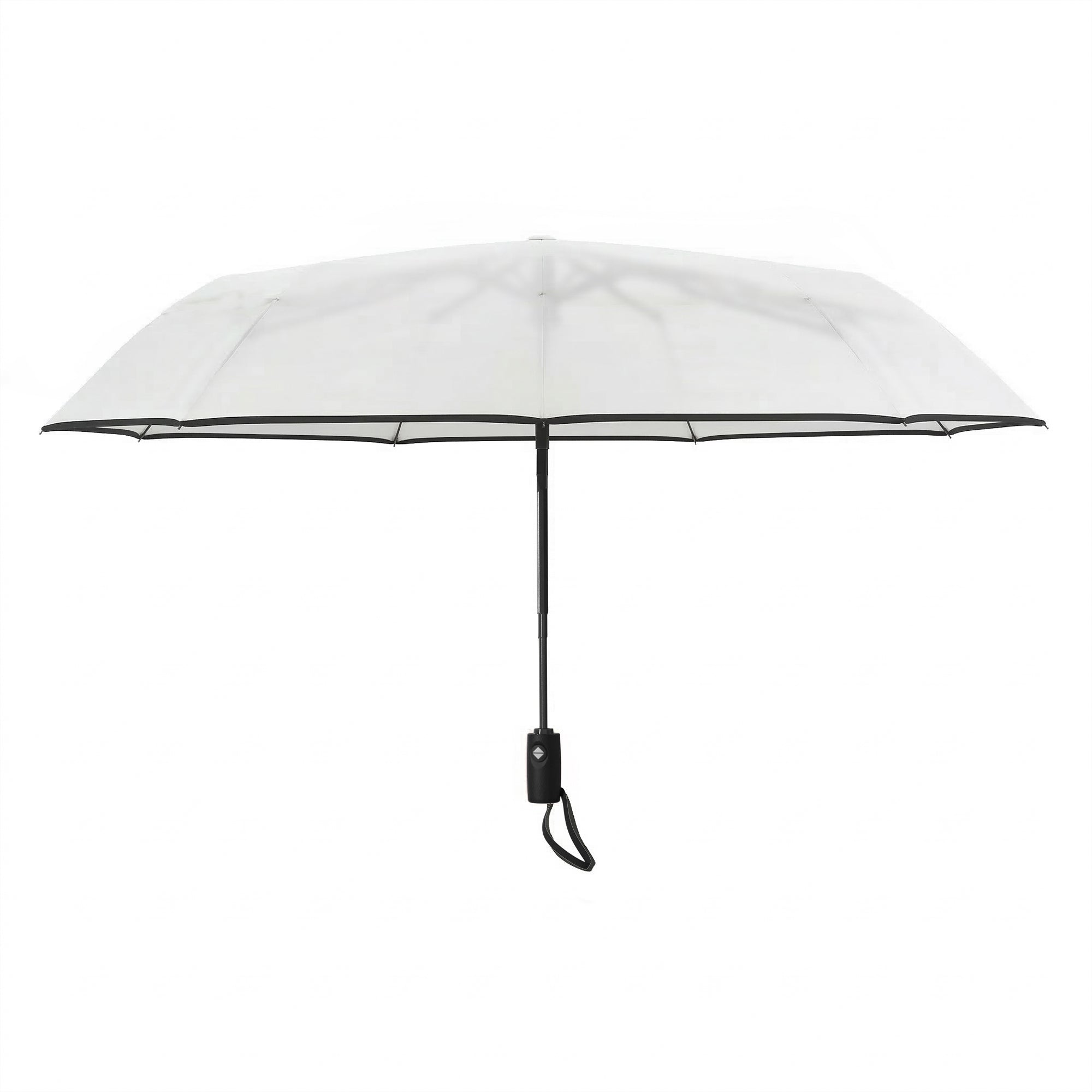 Repel Frosted Travel Umbrella – Windproof Compact Auto Open, Black Trim