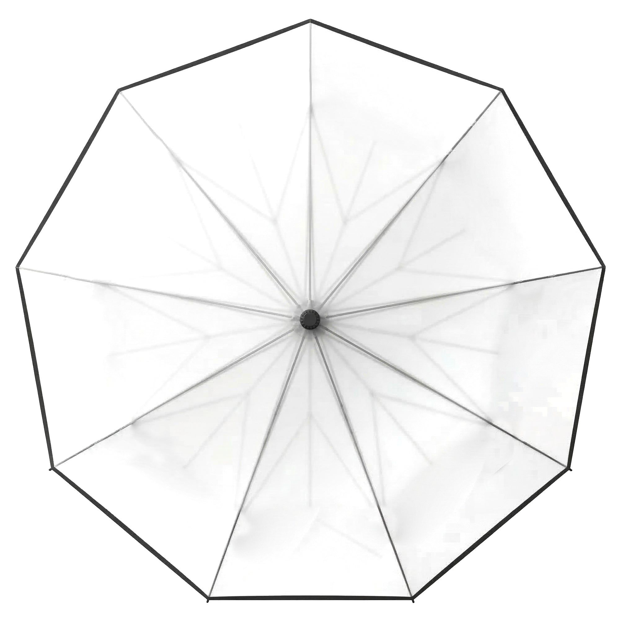 Repel Frosted Travel Umbrella – Windproof Compact Auto Open, Black Trim