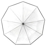 Repel Frosted Travel Umbrella – Windproof Compact Auto Open, Black Trim