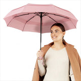Repel Windproof Travel Umbrella – Pastel Pink Compact Auto Open