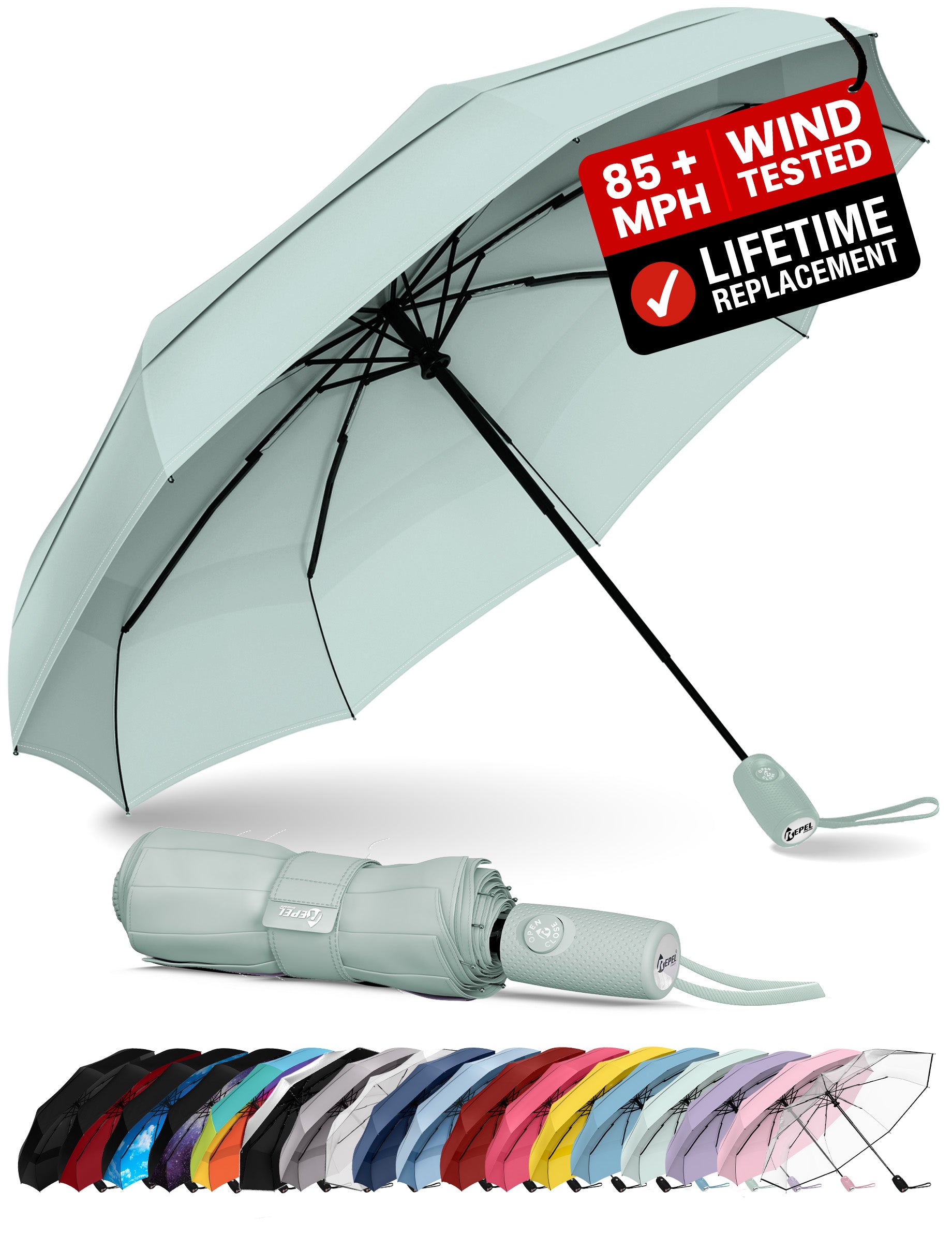 REPEL Umbrella - Pastel Mint