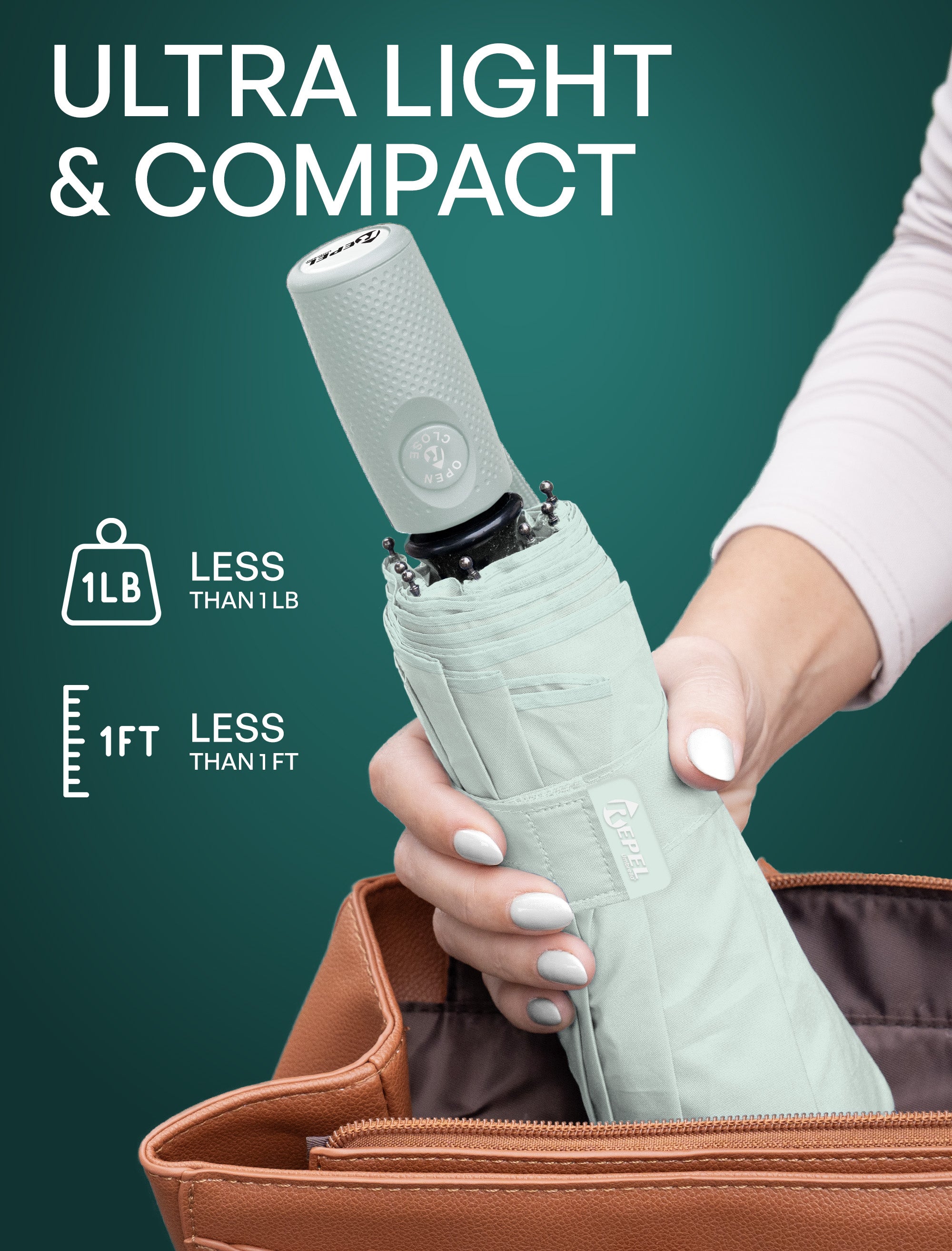 REPEL Umbrella - Pastel Mint
