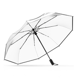 Clear Top Repel Windproof Travel Umbrella – See-Through, Crystal-Clear Protection with 360° Visibility