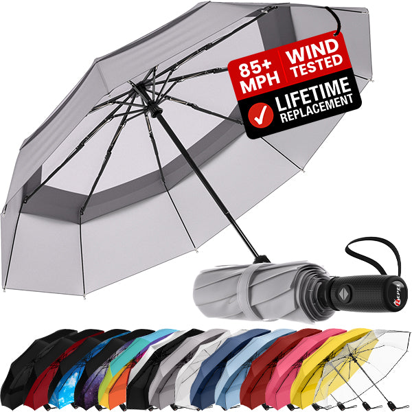 TTS Repel Windproof Travel Umbrella - Compact, Automatic