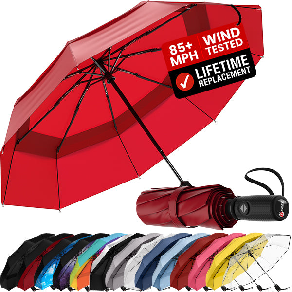 TTS Repel Windproof Travel Umbrella - Compact, Automatic