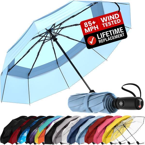 TTS Repel Windproof Travel Umbrella - Compact, Automatic