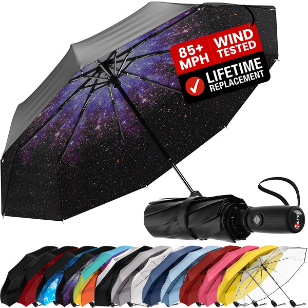 TTS Repel Windproof Travel Umbrella - Compact, Automatic