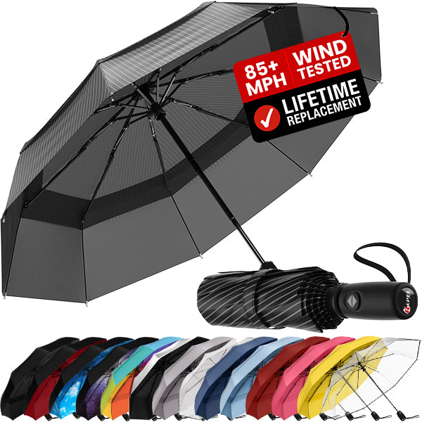 TTS Repel Windproof Travel Umbrella - Compact, Automatic