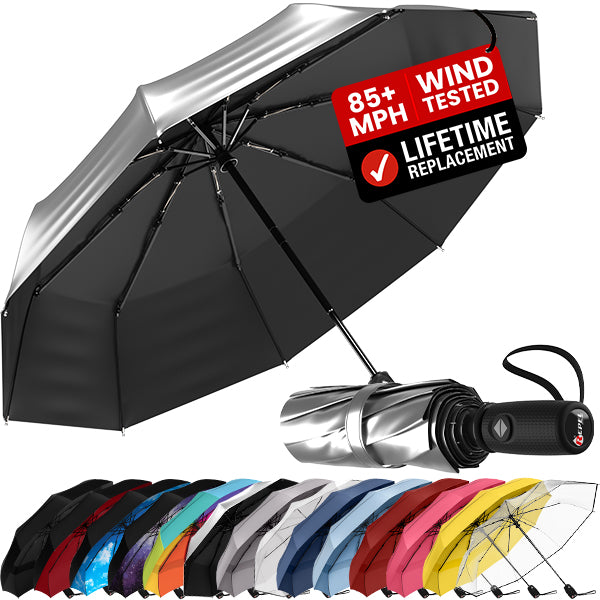 TTS Repel Windproof Travel Umbrella - Compact, Automatic