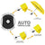Windproof Travel Umbrella - Compact, Automatic, Yellow
